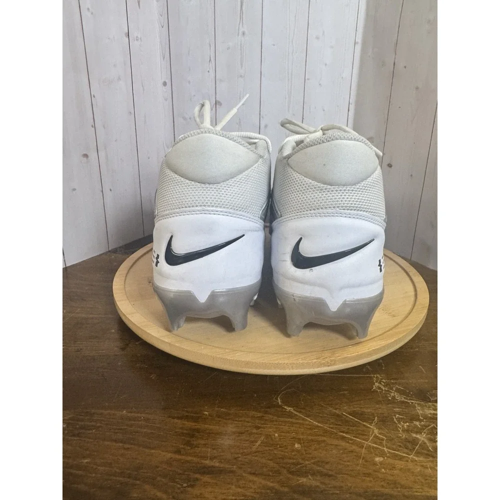 Nike Alpha Menace 4 Pro football cleats White/silver Men 11 Agility Power Molded